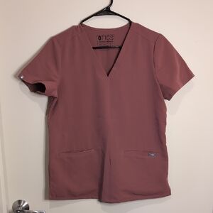 Figs Casma Scrub Top Mauve